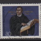 Germany 1983 - Scott 1406 used - 80pf, Martin Luther   (7-6)