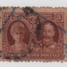 Newfoundland 1929 - Scott 165 used- 3c, Queen Mary & George V  (Ru-323)