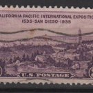 USA 1935 - Scott 773 used- 3c, California Pacific Exposition (H-524)