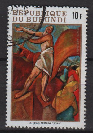 Burundi Airmail 1970 - Scott C120 used - 10 fr, Easter (Co-602)