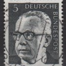 Germany 1970 - Scott 1028 used - 5 pf, Pres. G. Heinemann (Q-145)