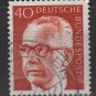 Germany 1970 - Scott 1032 used - 40 pf, Pres. G. Heinemann (Ra-487)