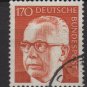 Germany 1970 - Scott 1042a used - 170 pf, Pres. G. Heinemann  (S-142)