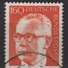 Germany 1970 - Scott 1042 used - 160 pf, Pres. G. Heinemann (S-139)