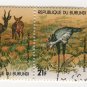 Burundi Airmail 1970 - Scott C134 block of 4 CTO, folded - 14 fr, Birds (C-297)