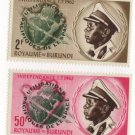 BURUNDI 1963 - Scott 45 & 46 MNH - Peaceful use of outer Space  (Q-524)