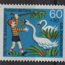 Germany 1971 -Scott B484 MNH- 60pf + 30pf, Animal protection (Red-782)
