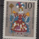 Germany 1971 -Scott B467 MNH- 10pf + 5pf, Rococo Angel, Christmas (T-695)