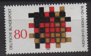 Germany 1983 - Scott 1408 MNH - 80pf, Lander Gemeinden (8-298)