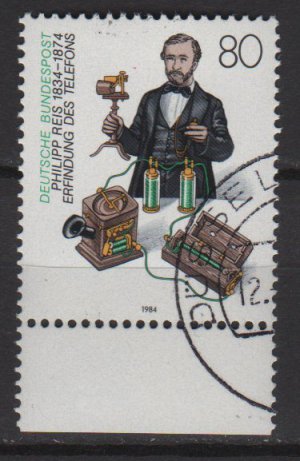 Germany 1984 - Scott 1410 CTO - 80pf, Philipp Reis (9-285)