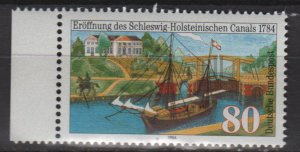 Germany 1984 -  Scott 1427  MNH - 80pf, Schleswig-Holstein canal  (11-282)