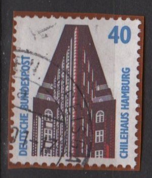 Germany 1987 - Scott 1521 used - 40pf, Chile House Hamburg (11-642)