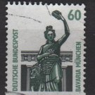 Germany 1987 - Scott 1525 used - 60 pf, Bronze statue, Bavaria Munich  (12-23)