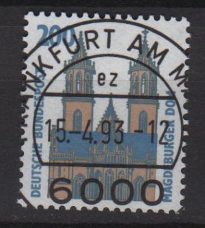 Germany 1987 - Scott 1534 usded - 200pf, Magdeburg cathedral (12-618)