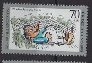 Germany 1990 - Scott B690 MNH - 70 + 30 pf, Max & Moritz (13-63)