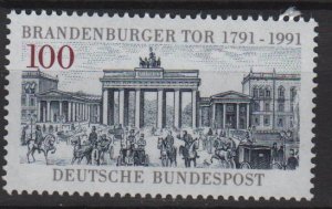 Germany 1991 - Scott 1622 MNH - 100pf, Brandenburg Gate (13-73)