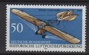 Germany 1991 - Scott 1639 MNH- 50pf, Historic plane (13-115)