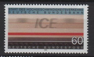 Germany 1991 - Scott 1646 MNH- 60 pf, ICE inter city railway (13-135)