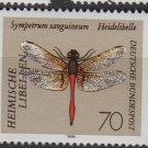 Germany 1991 - Scott 1675 MNH - 70pf, Dragonfly   (K - 600)
