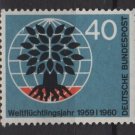 Germany 1960 - Scott 808 MNH - 40 pf, World Refugee Year (13-275)