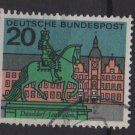 Germany 1964 - Scott 876 used - 20pf, Dusseldorf, Jan Wellen statue (13-327)