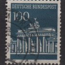 Germany 1966 - Scott  956 used - 100 pf, Brandenburg Gate  (13-403)