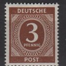 Germany 1946 - Scott 532 MH - 3 pf, Numeral (13-497)