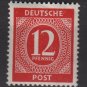 Germany 1946 - Scott 538 MNH - 12 pf, Numeral (13-514)