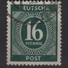 Germany 1946 - Scott  546 used - 16 pf, Numeral(13-530)
