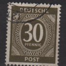 Germany 1946 - Scott 547 used - 30 pf, Numeral (13-544)