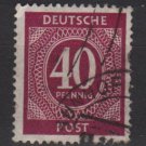 Germany 1946 - Scott 548 used - 40 pf, Numeral  (13-549)