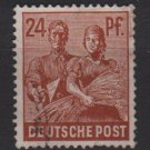 Germany 1947 - Scott 565 used - 24 pf, Reaping Wheat (13-592)