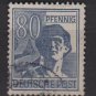 Germany 1947 - Scott 572 used - 80 pf, Laborer  (13-602)