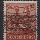 Germany 1948 - Scott 608 used - 24 pf, Reaping wheat Overprinted (13-630)