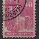 Germany 1948 - Scott 651 used - 40 pf, Cologne Cathedral (13-652)