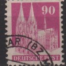 Germany 1948 -Scott 657a used - 90pf, cologne cathedral  (13-661)