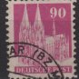 Germany 1948 -Scott 657a used - 90pf, cologne cathedral  (13-661)
