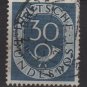 Germany 1951 - Scott 679 used - 30pf, Numeral & Post Horn (4-121)