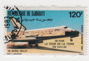 Djibouti 1981 -Scott C150 CTO - 120fr Columbia Space Shuttle (ra-25)
