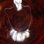 Silver statement  neacklace