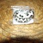 GREEN BLACK & WHITE CHEETAH PRINT HOOPS