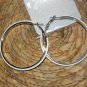 WHITE & SILVER HOOPS