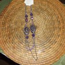 PURPLE BEADED NECKLESS