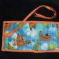 Hand Crafted Scooby Doo Crayon Holder Roll Up with Orange Tie