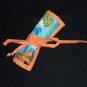 Hand Crafted Scooby Doo Crayon Holder Roll Up with Orange Tie