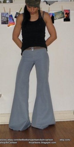 vintage 70's hip hugger bell bottom jeans