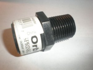 Orbit 1/2" X 3/4" Male Thread Poly Riser Adapter 37217