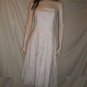 MOLLY Strapless Embroidered Flowers Dress White Off 4 6