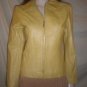 BARNEYS NEW YORK CO-OP Womens Leather Jacket  Khaki S
