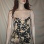 THE LIMITED Spaghetti Strap Blouse Top Floral BLack M